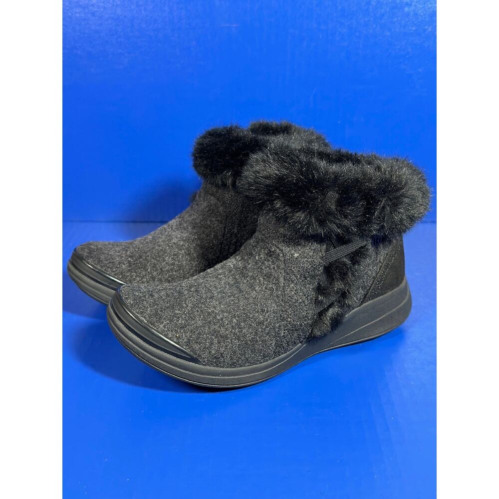 Bzees Womens Iris‎ Faux Fur Booties in Black 7.5W